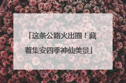 这条公路火出圈！藏着集安四季神仙美景